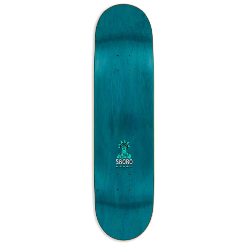 5Boro X Thomas Redrey Neil Herrick Blue Skateboard Deck 8.37" - Image 3