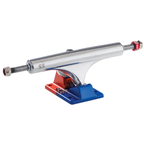 ACE AF1 Anodized Blue, Orange, Polished Trucks (Set of 2)