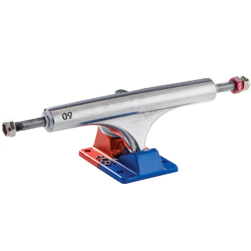 ACE AF1 Anodized Blue, Orange, Polished Trucks (Set of 2) - Image 2