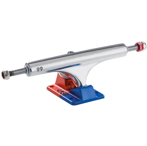 ACE AF1 Anodized Blue, Orange, Polished Trucks (Set of 2) - Image 3