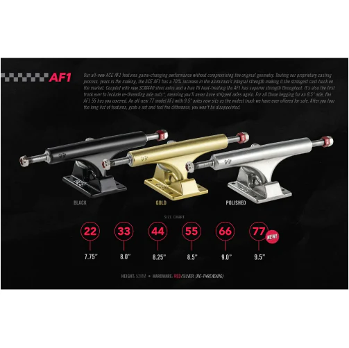 ACE AF1 Hollow Polished Trucks (Set of 2) - Image 14