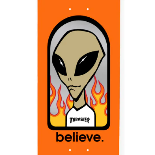 Alien Workshop X Thrasher Believe Skateboard Deck 8.0" - Image 2