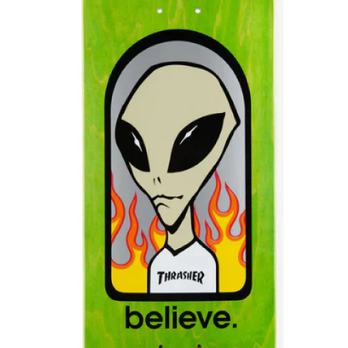 Alien Workshop X Thrasher Believe Skateboard Deck 8.25" - Image 2