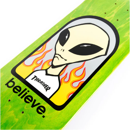 Alien Workshop X Thrasher Believe Skateboard Deck 8.25" - Image 4