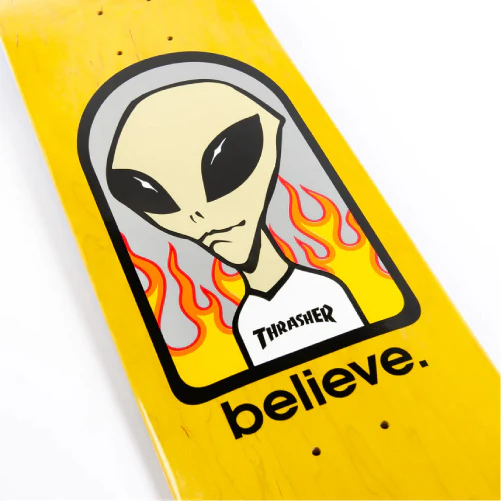 Alien Workshop X Thrasher Believe Skateboard Deck 8.25" - Image 5