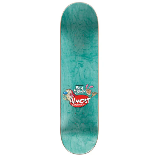 Almost X Ren & Stimpy John Dilo Fingered R7 Skateboard Deck 8.125" - Image 2