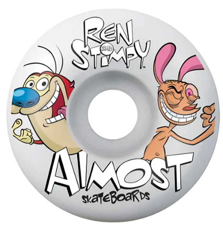 Almost X Ren & Stimpy Boxed Premium Complete Red Skateboard 8.0" - Image 3