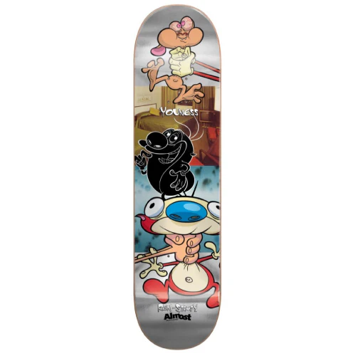 Almost X Ren & Stimpy Youness Amrani Room Mate R7 Skateboard Deck 8.25"