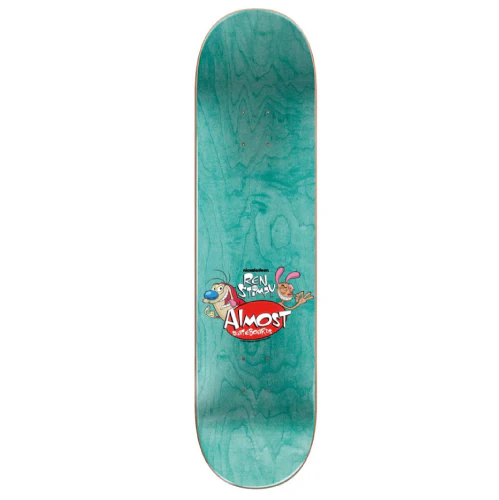 Almost X Ren & Stimpy Yuri Facchini Road Trip R7 Skateboard Deck 8.0" - Image 2