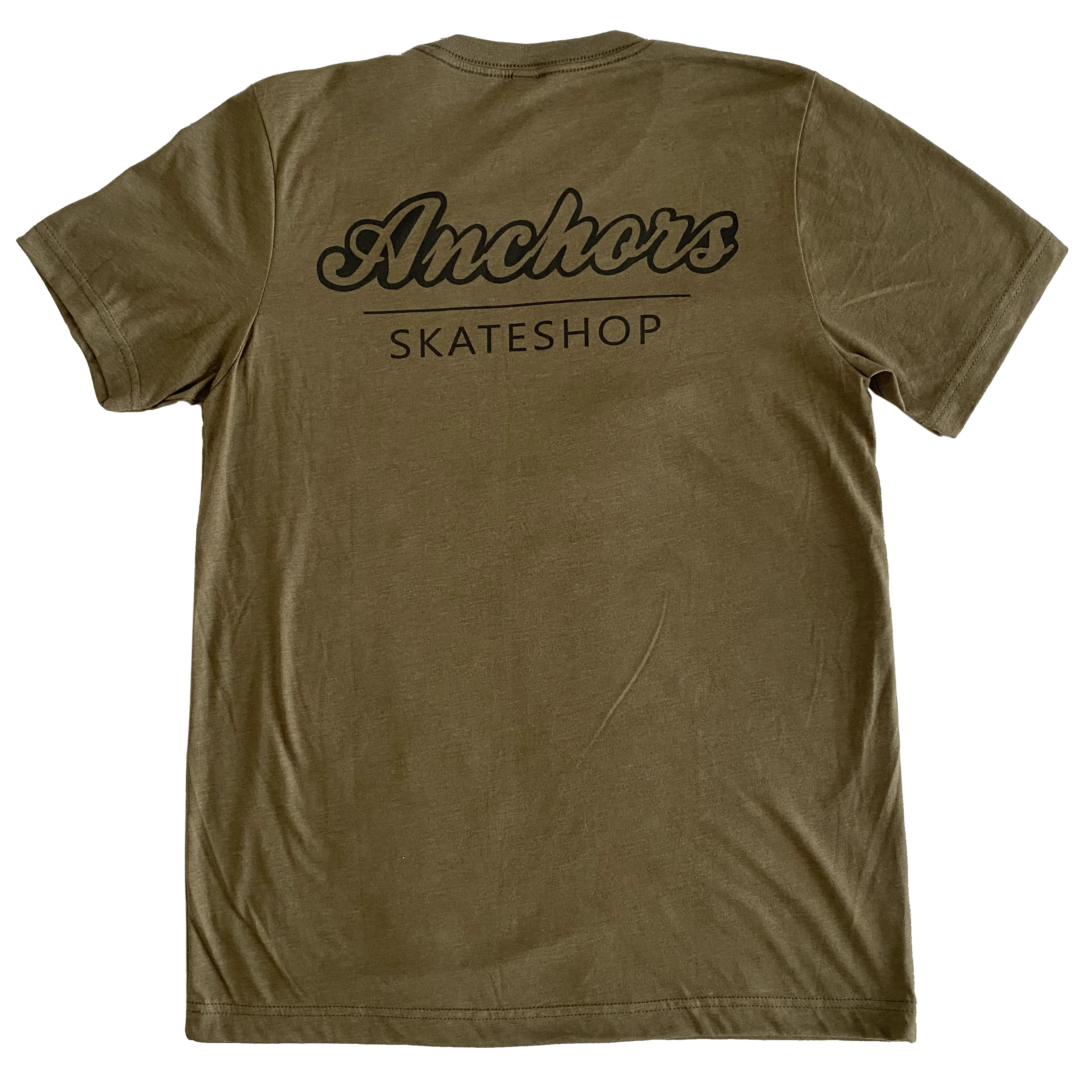 Anchors Shop Tee - Heather Olive - Image 2