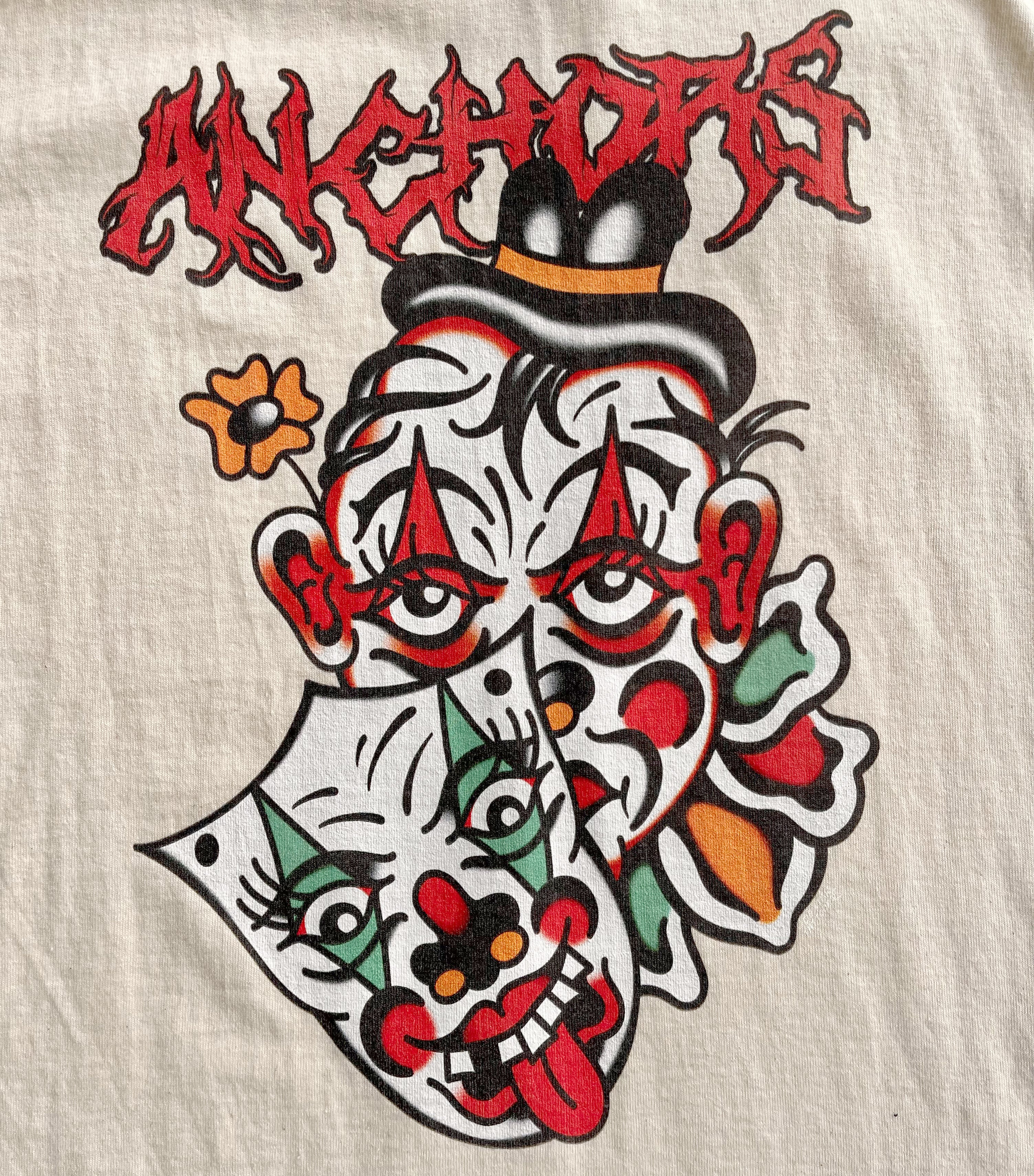 Anchors Skateshop X Dexter Tattooer Clown Shop Tee - Image 2
