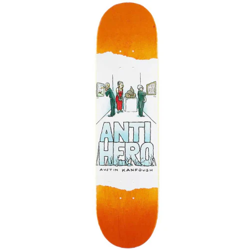 Antihero Austin Kanfoush Expressions Orange Skateboard Deck 8.06"