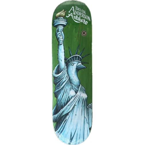 Antihero B.A. Libirdty Skateboard Deck 9.0" - Image 2