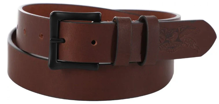 Antihero Basic Eagle Leather Belt - Dark Brown - Image 3