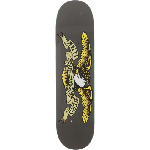 Antihero Classic Eagle Skateboard Deck Grey 8.25"