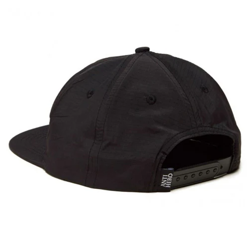 Antihero Basic Eagle Snapback Hat - Black/Black - Image 2