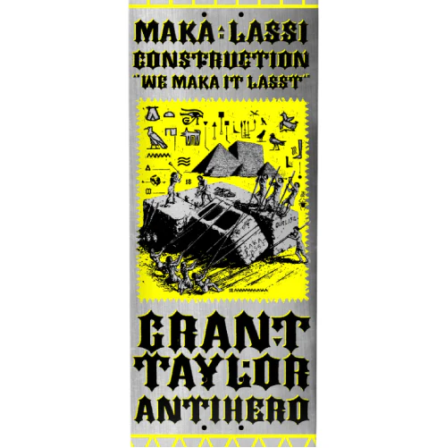 Antihero DBX Grant Maka Lassi Construction Skateboard Deck 8.5" - Image 2