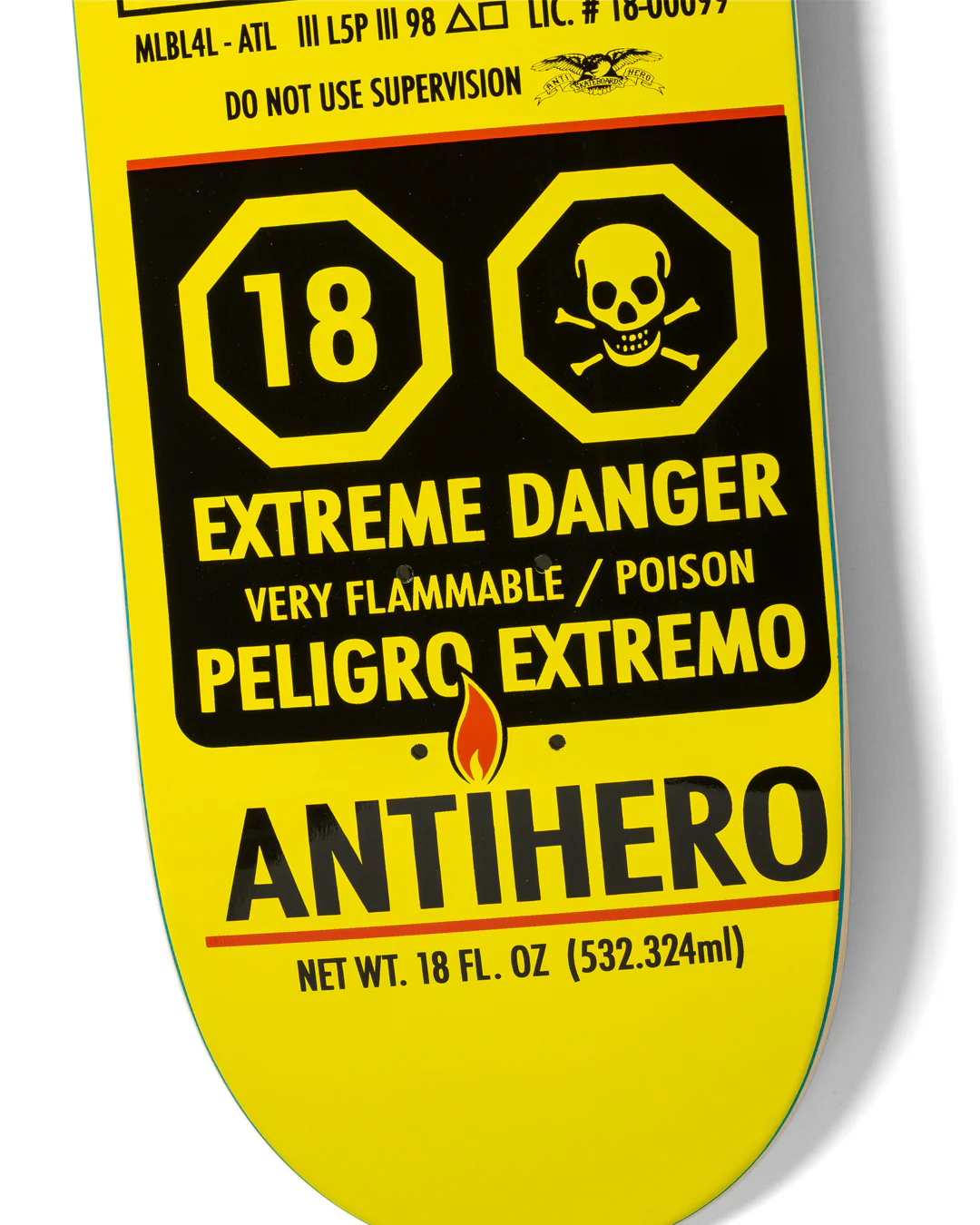 Antihero Grant Fueled Up Skateboard Deck 8.38" - Image 6