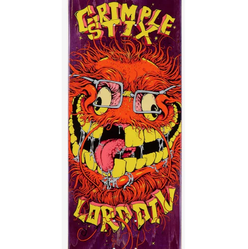 Antihero Grimple Stix Lord Div Guest Skateboard Deck Purple 8.62" - Image 2