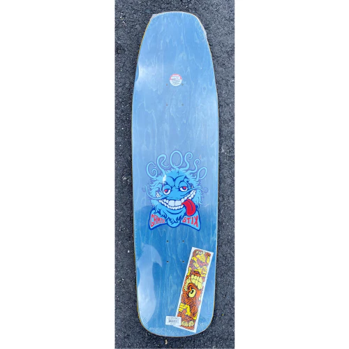 Antihero Jeff Grosso Grimple Stix Guest Skateboard Deck Green Veneer 9.0" - Image 2