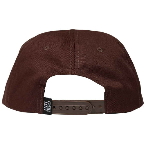 Antihero Pigeon Round Snapback Hat - Brown - Image 3