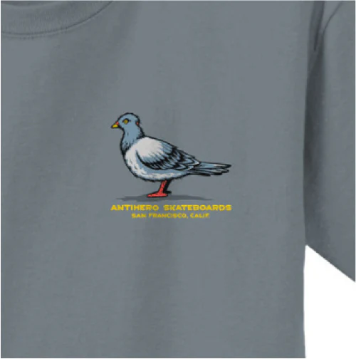 Antihero Team Pigeon Tee - Granite - Image 2