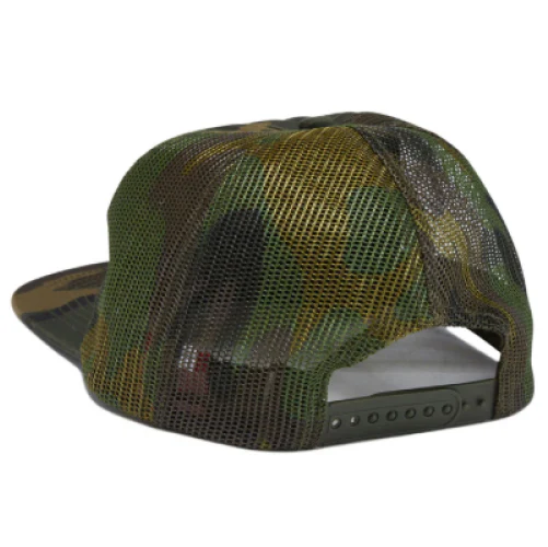 Baker Arch Logo Trucker Snapback Hat - Camo - Image 2