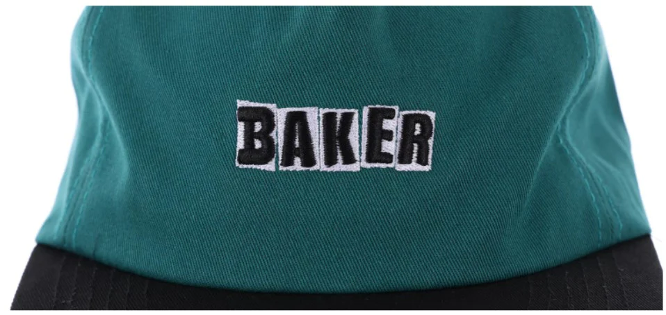 Baker Brand Logo Snapback Hat - Aqua/Black - Image 2