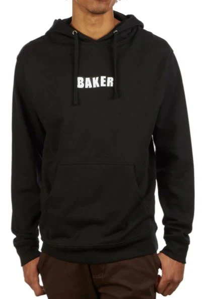 Baker Brand Logo Pullover Hooded Sweatshirt - Black - Image 2