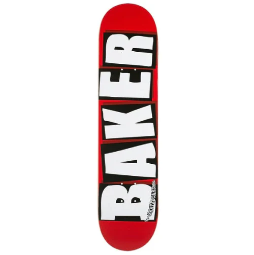 Baker Brand Logo Skateboard Deck Red/White 8.5"