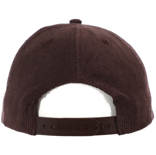 Baker Brand Logo Snapback Hat - Brown Corduroy - Image 3