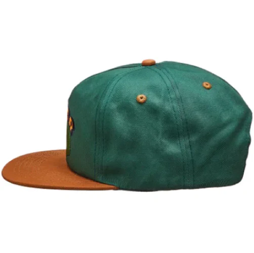 Baker Croc Pot Snapback Hat - Green/Tan - Image 2