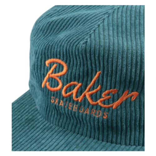 Baker Dolphin Corduroy Snapback Hat - Green - Image 2