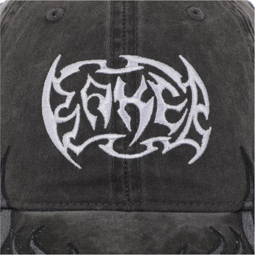 Baker Flames Dad Strapback Hat - Black - Image 2
