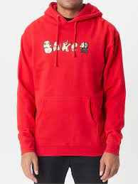 Baker Friends Pullover Hooded Sweatshirt - Red - Image 4
