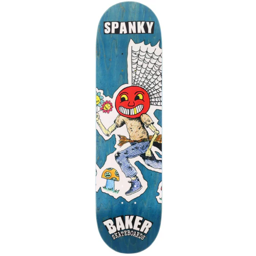Baker Kevin Long Spanky Jollyman Lives Skateboard Deck Blue 8.5"