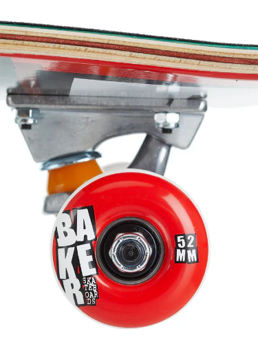 Baker Logo Complete Skateboard Red/White 8" - Image 5