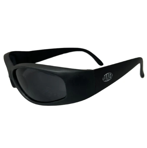 Baker Oval Wraparound Sunglasses - Black - Image 2