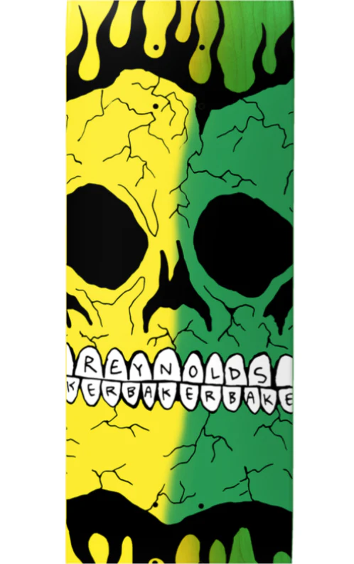 Baker B2 Reynolds Rasta Skull Deck 8.38" - Image 2