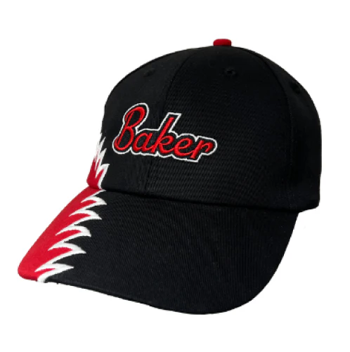 Baker Snap On Snapback Hat - Black/Red - Image 2