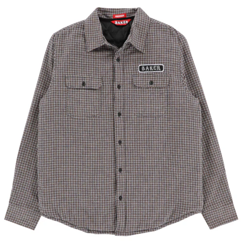 Baker Stitch Flannel Shirt Jacket - Black/White