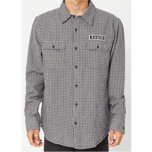 Baker Stitch Flannel Shirt Jacket - Black/White - Image 5