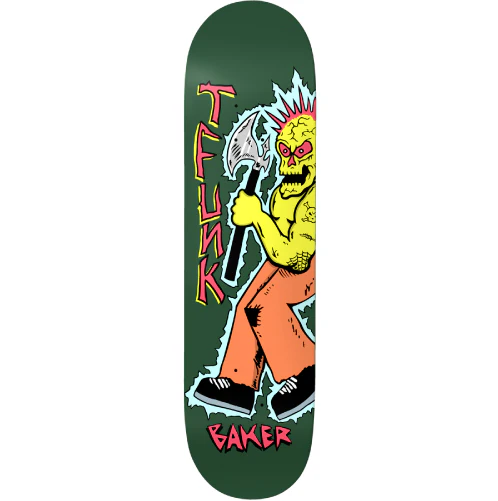 Baker T-Funk Axe Man Skateboard Deck 8.3875"