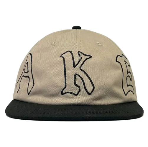 Baker Wrapped Snapback Hat - Khaki/Black - Image 2