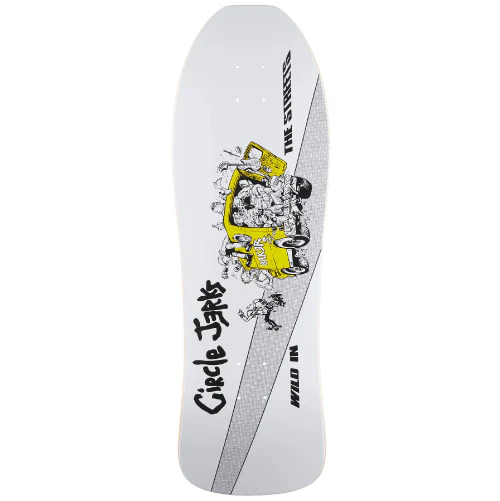Baker X Circle Jerks Tyson Peterson Wild in the Streets Shaped Skateboard Deck 10.0"