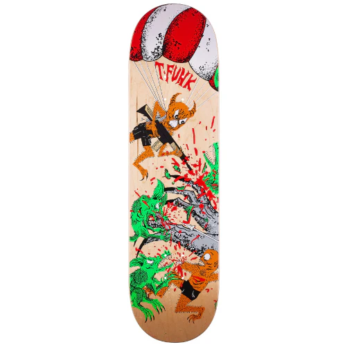 Baker X Neckface T-Funk Toxic Rats Skateboard Deck 8.5"