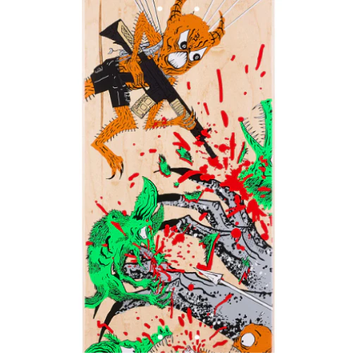 Baker X Neckface T-Funk Toxic Rats Skateboard Deck 8.5" - Image 2