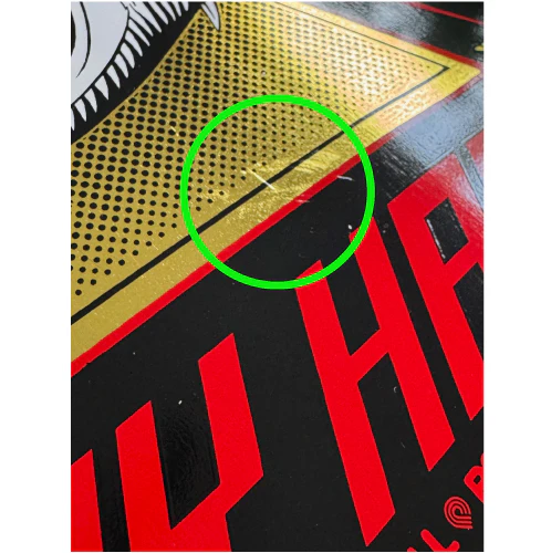 *BLEMISH* Powell Peralta Bones Brigade Series 16 TONY HAWK Black/Gold Foil Deck 10.38" - Deck #2 - Image 5