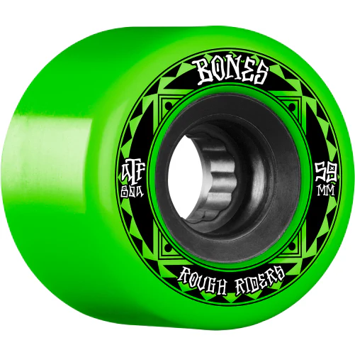 Bones ATF Rough Riders Runners Wheels Green 59MM 80A