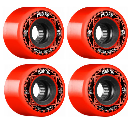 Bones ATF Rough Riders Runners Wheels Red 59MM 80A - Image 2